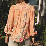 Bouquet Blouse. Rear View.