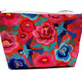 Canvas Make Up Bag Birds and Roses