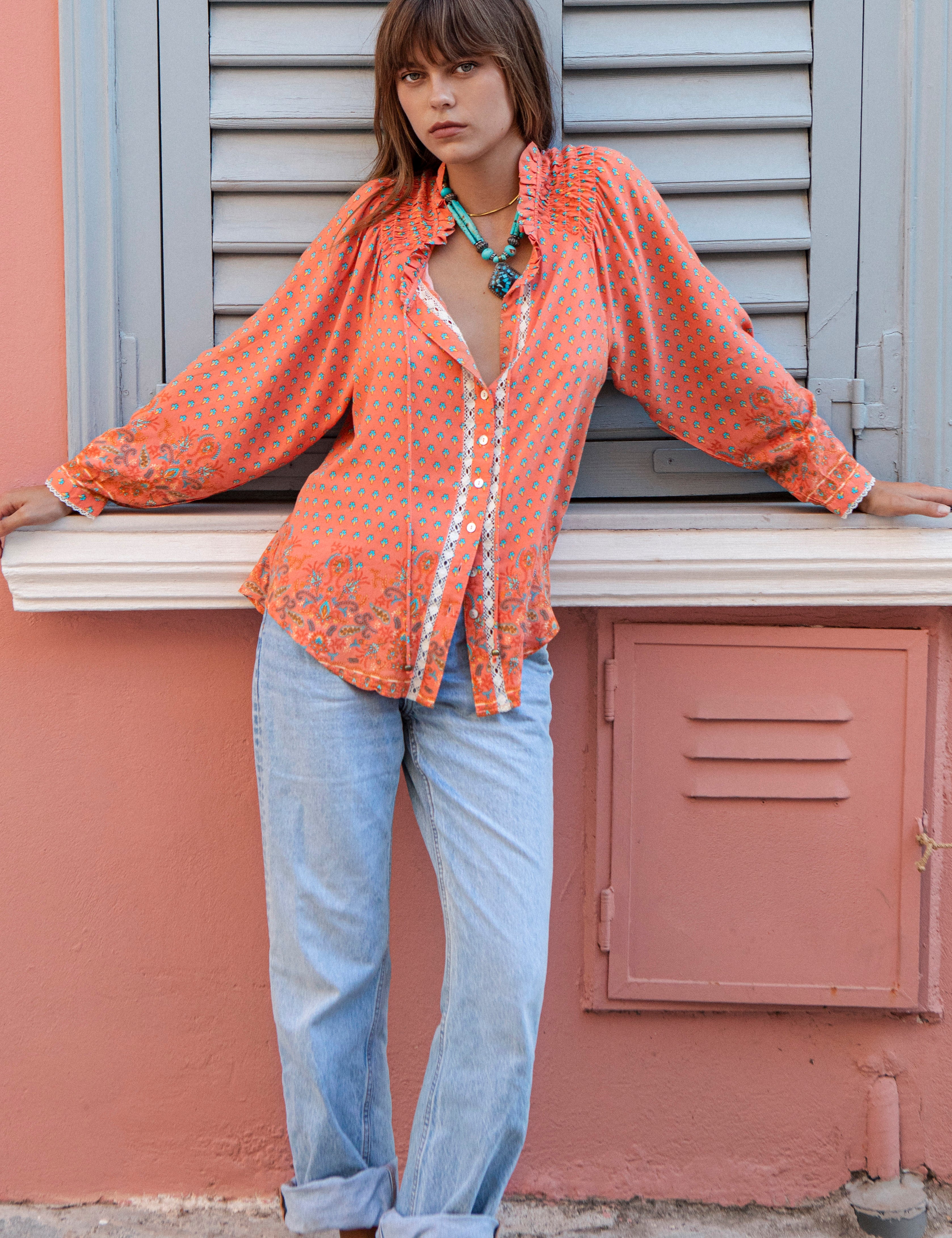 Calypso Blouse Elysian - long sleeve boho blouse