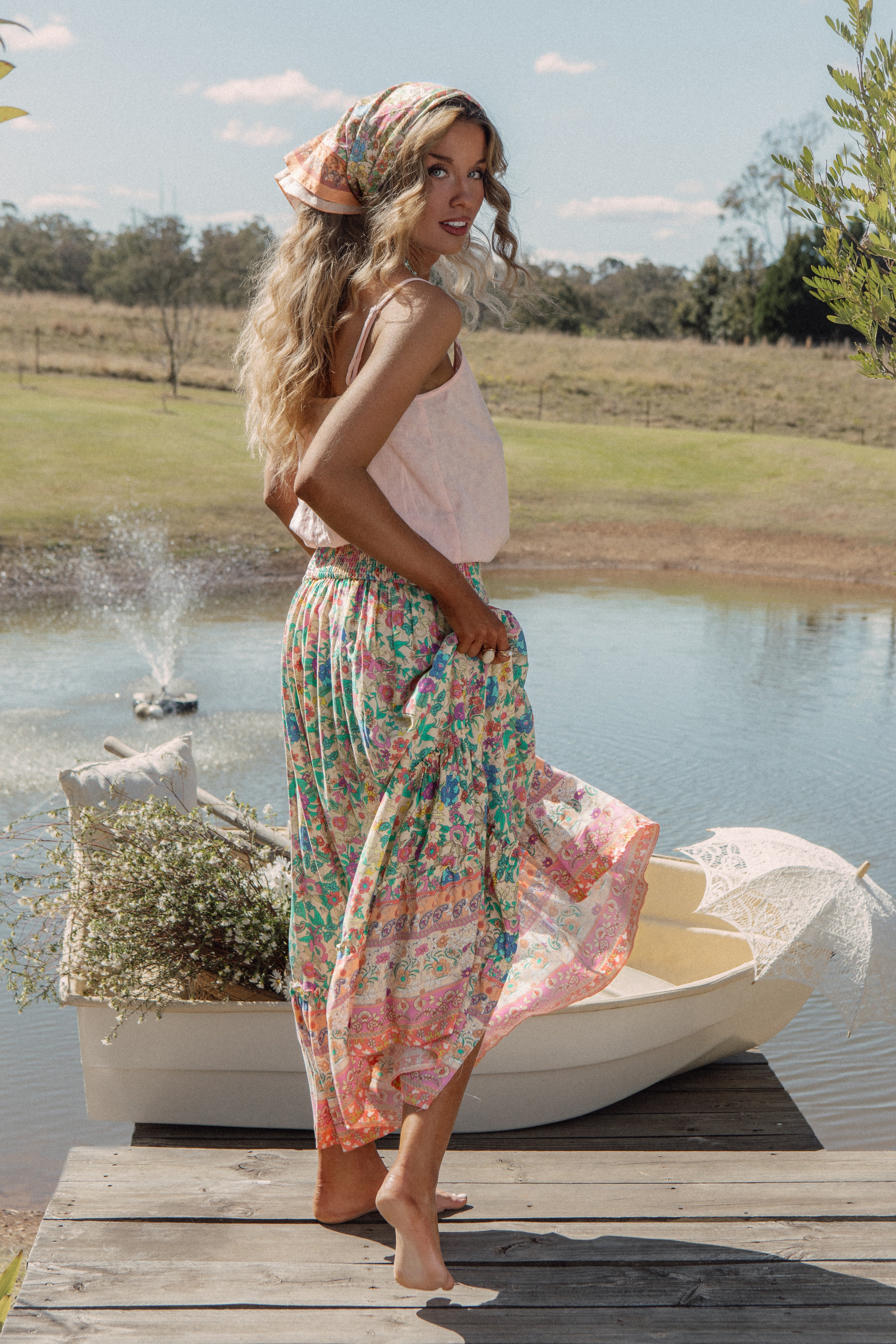 Camila Skirt  Poet Rear View
