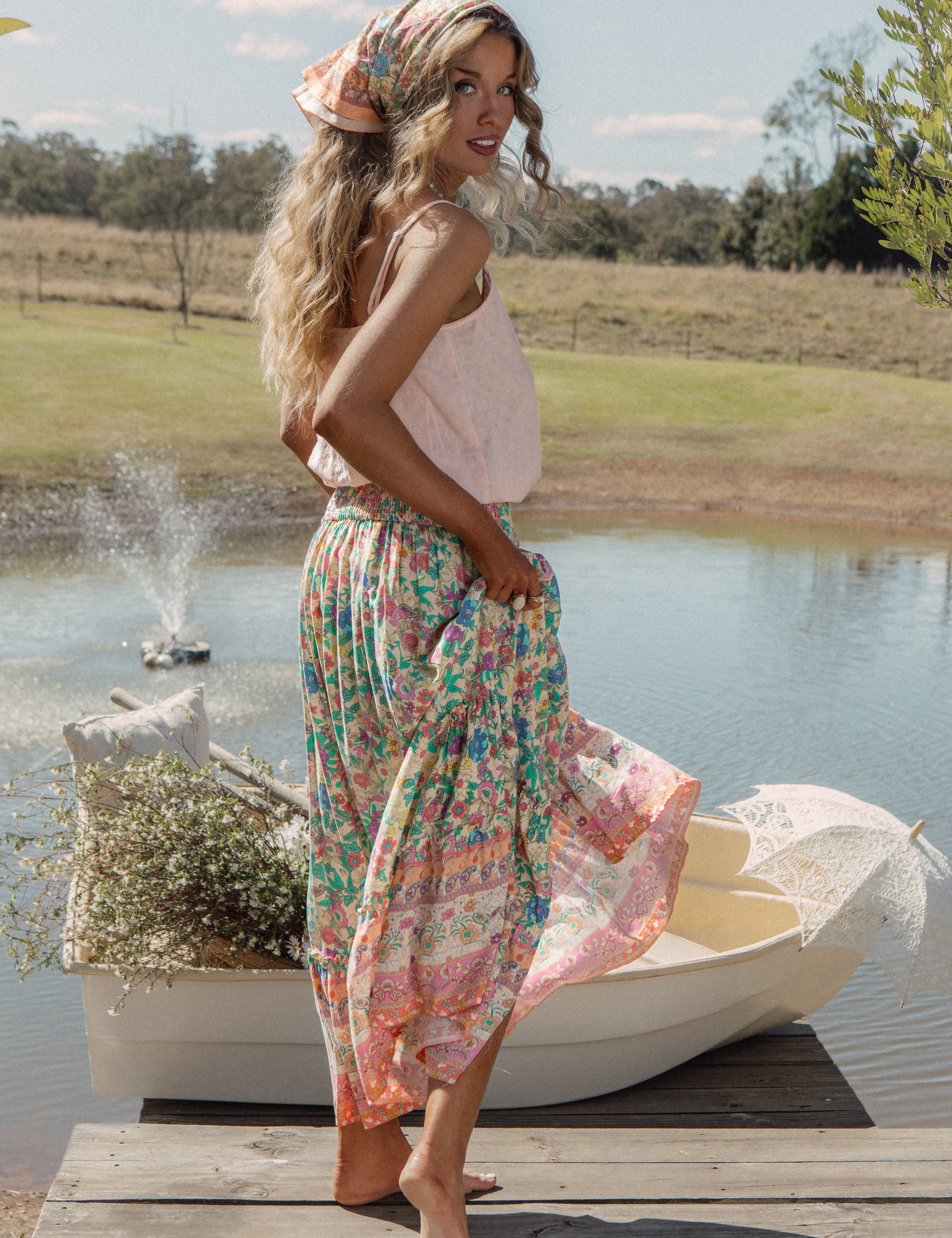 Camila Skirt  Poet Rear View
