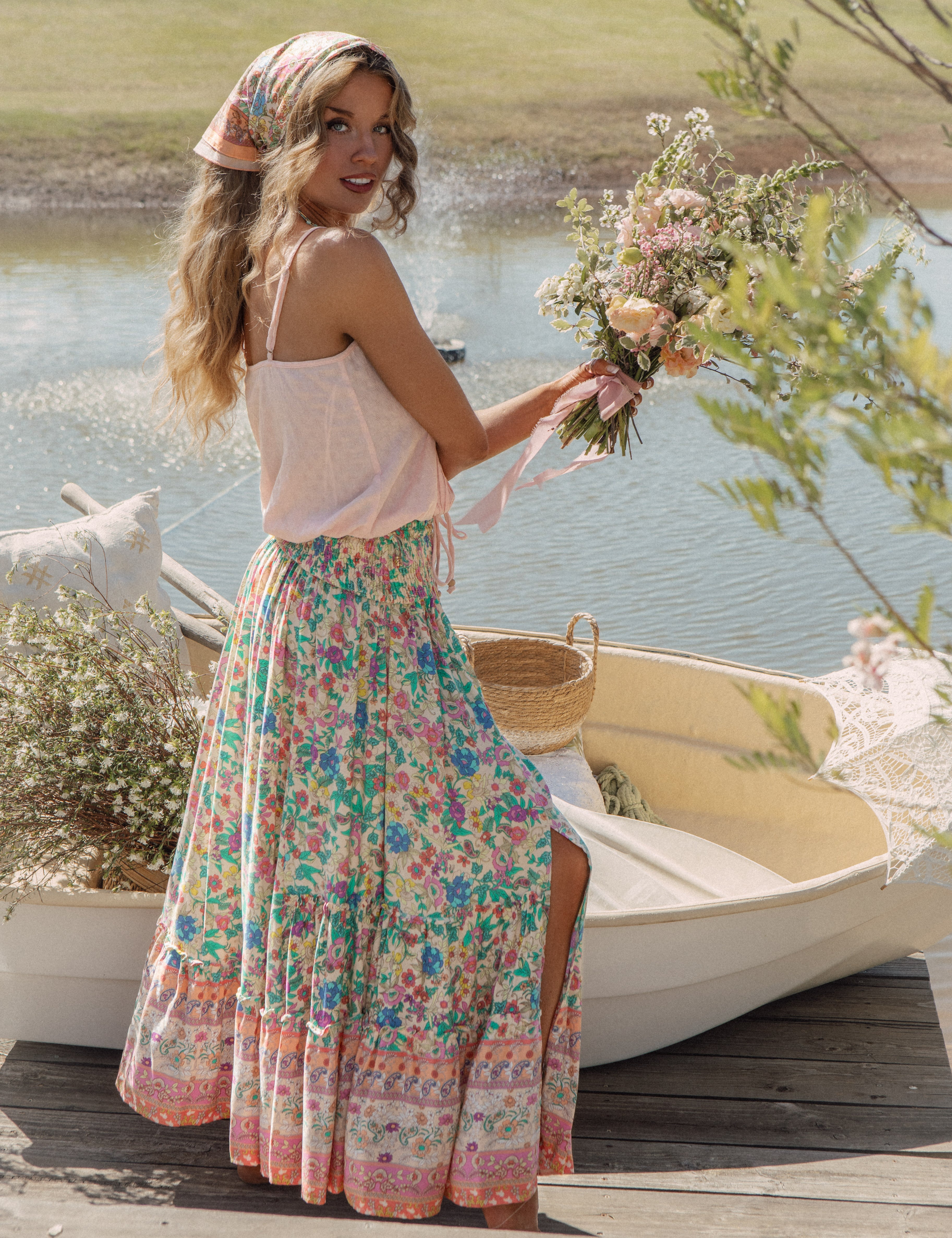 Camila Skirt  Poet Side View