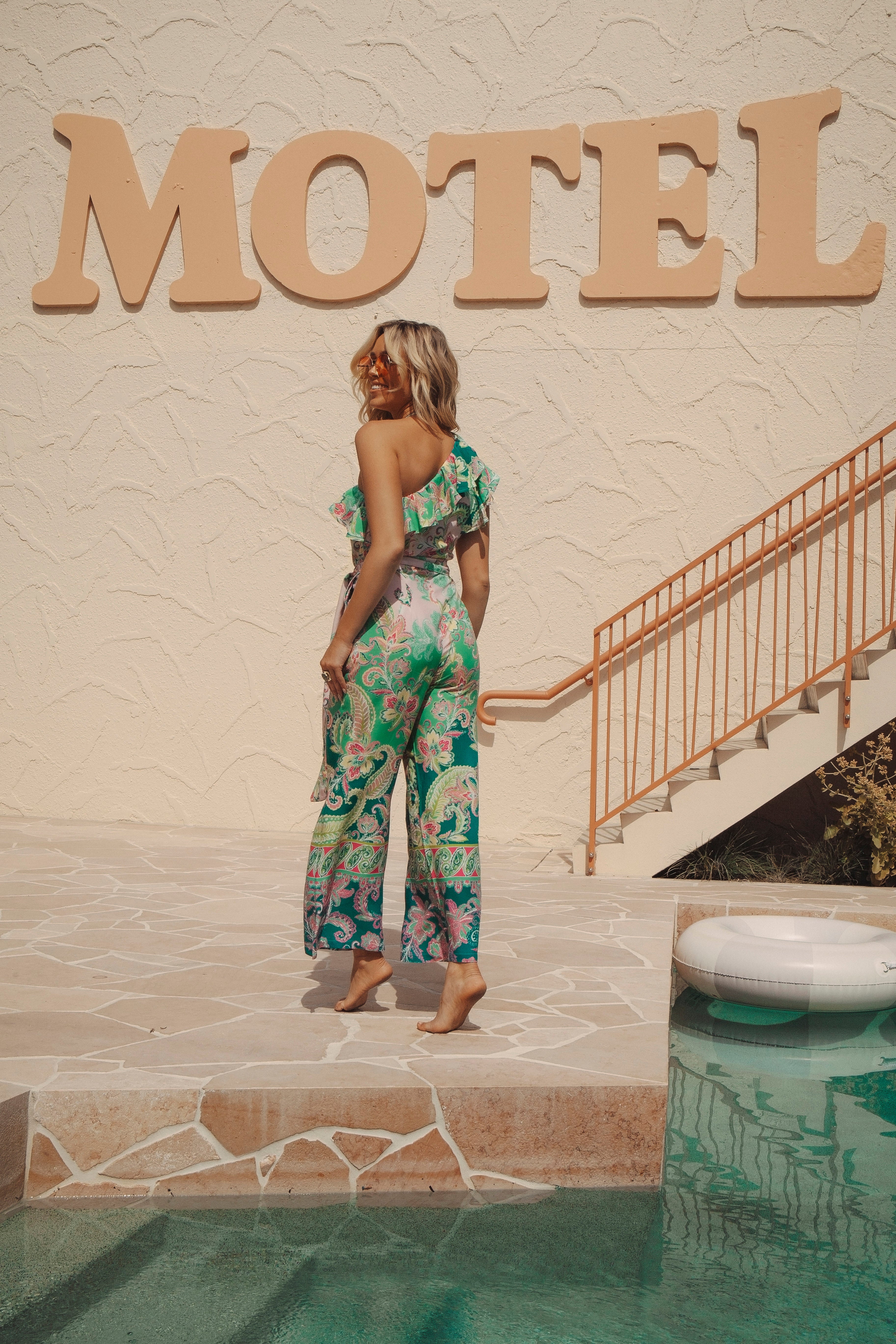 Cantina Jumpsuit Paisley Paradise - rear view