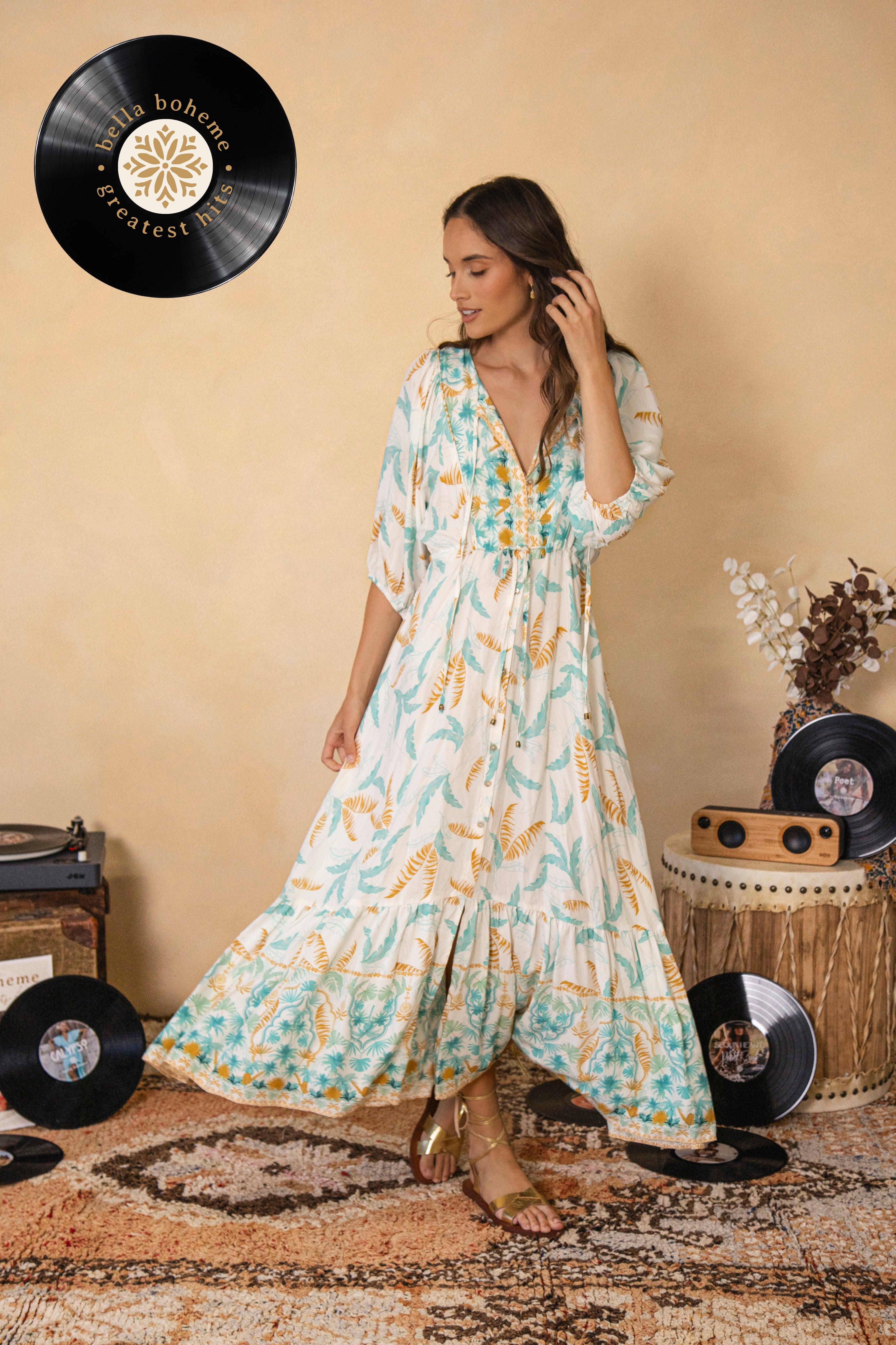 Cleo Maxi Dress - Island Breeze