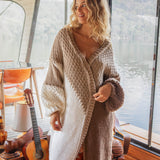 Cocoa Cardigan - front view.