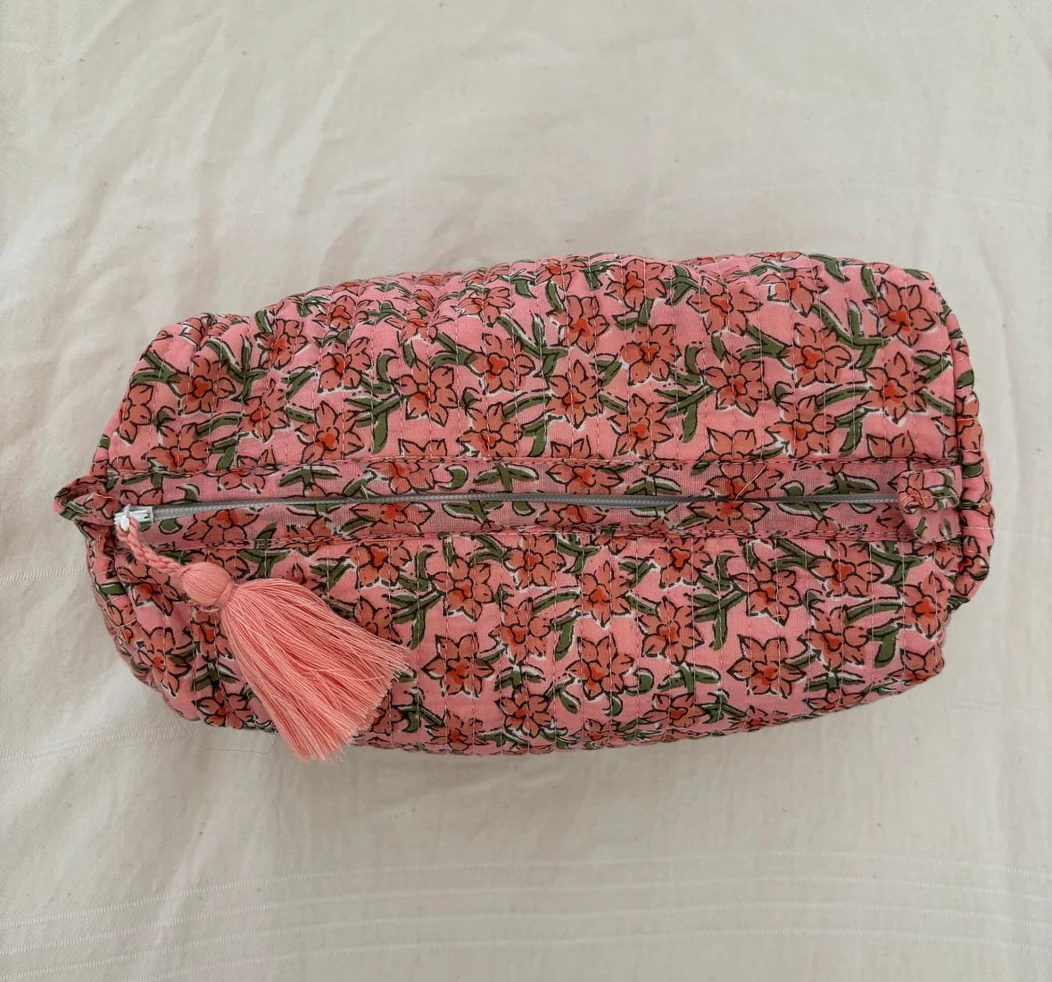 Indie Cosmetic Bag - Strawberry Blossom