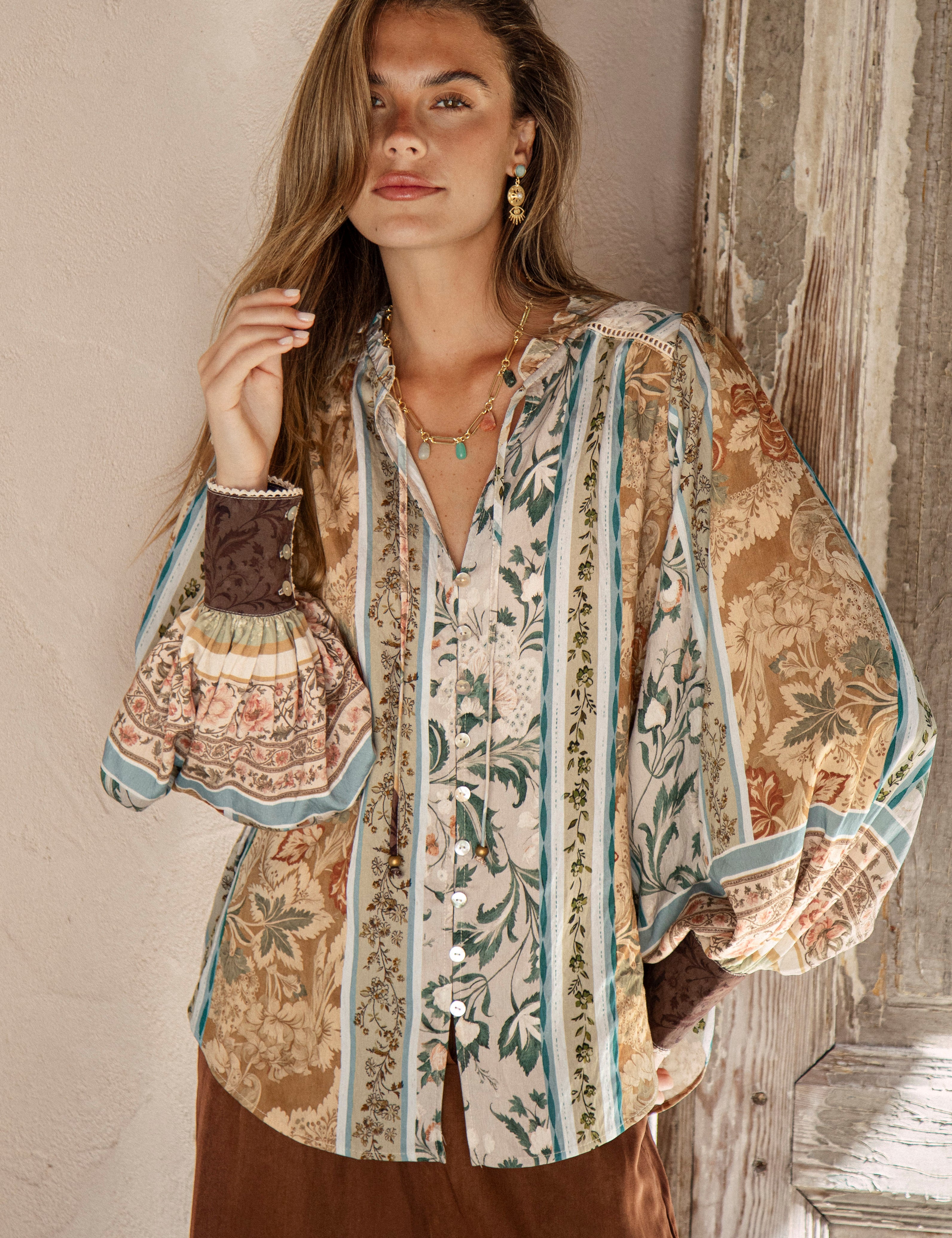 Daphne Blouse - Olive