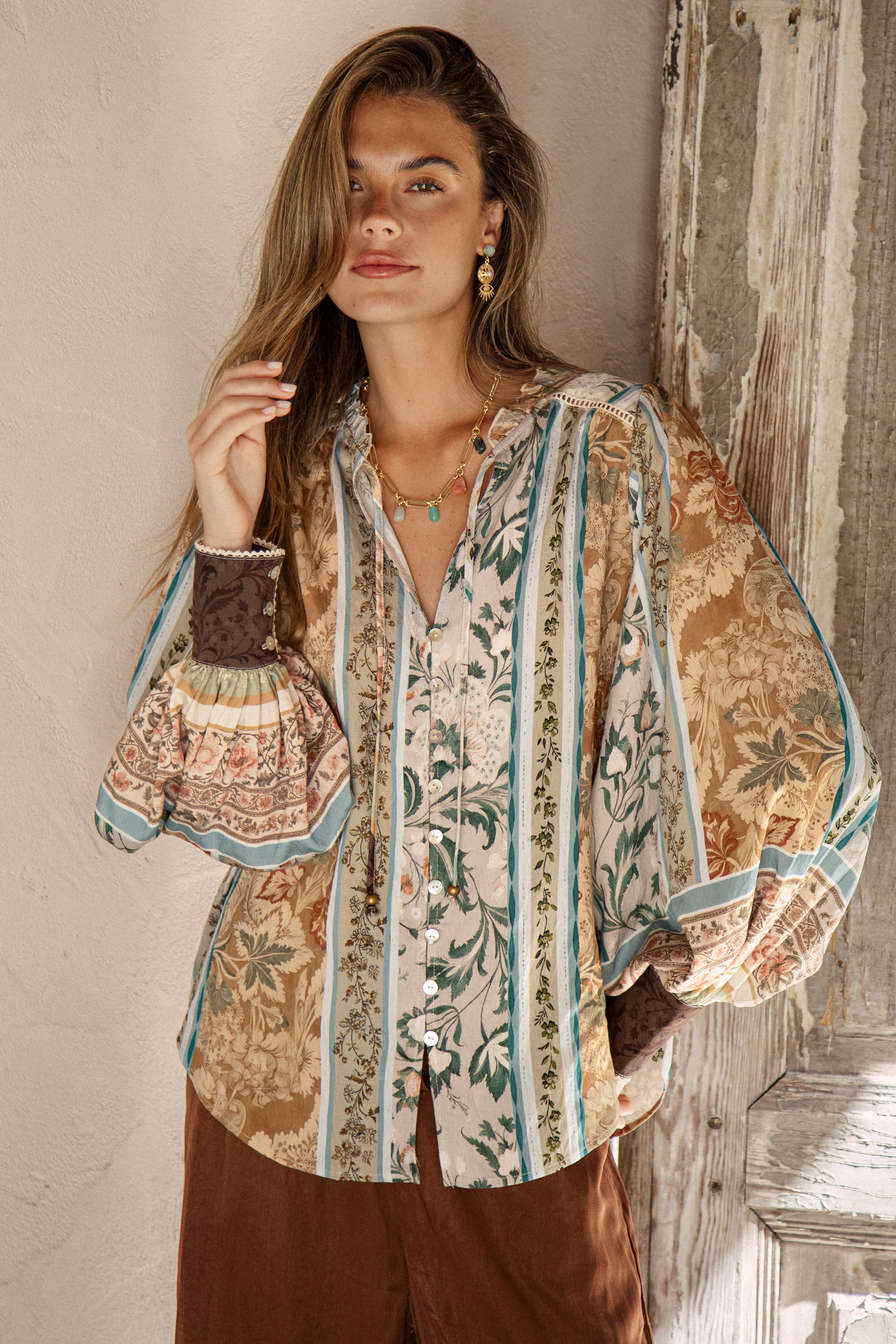 Daphne Blouse - Olive