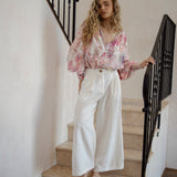 Daphne Blouse Posie teams effortlessly with denim or linen