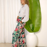 Donatella Pants showcasing floral print and pockets