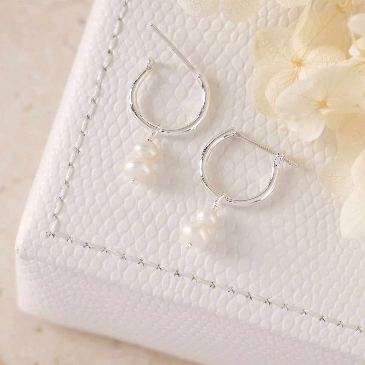 Midsummer Star Unity Pearl Hoops 