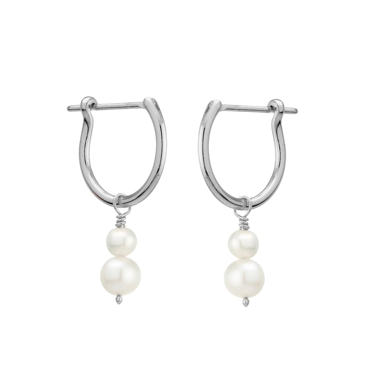 E027PL Unity Pearl Hoops