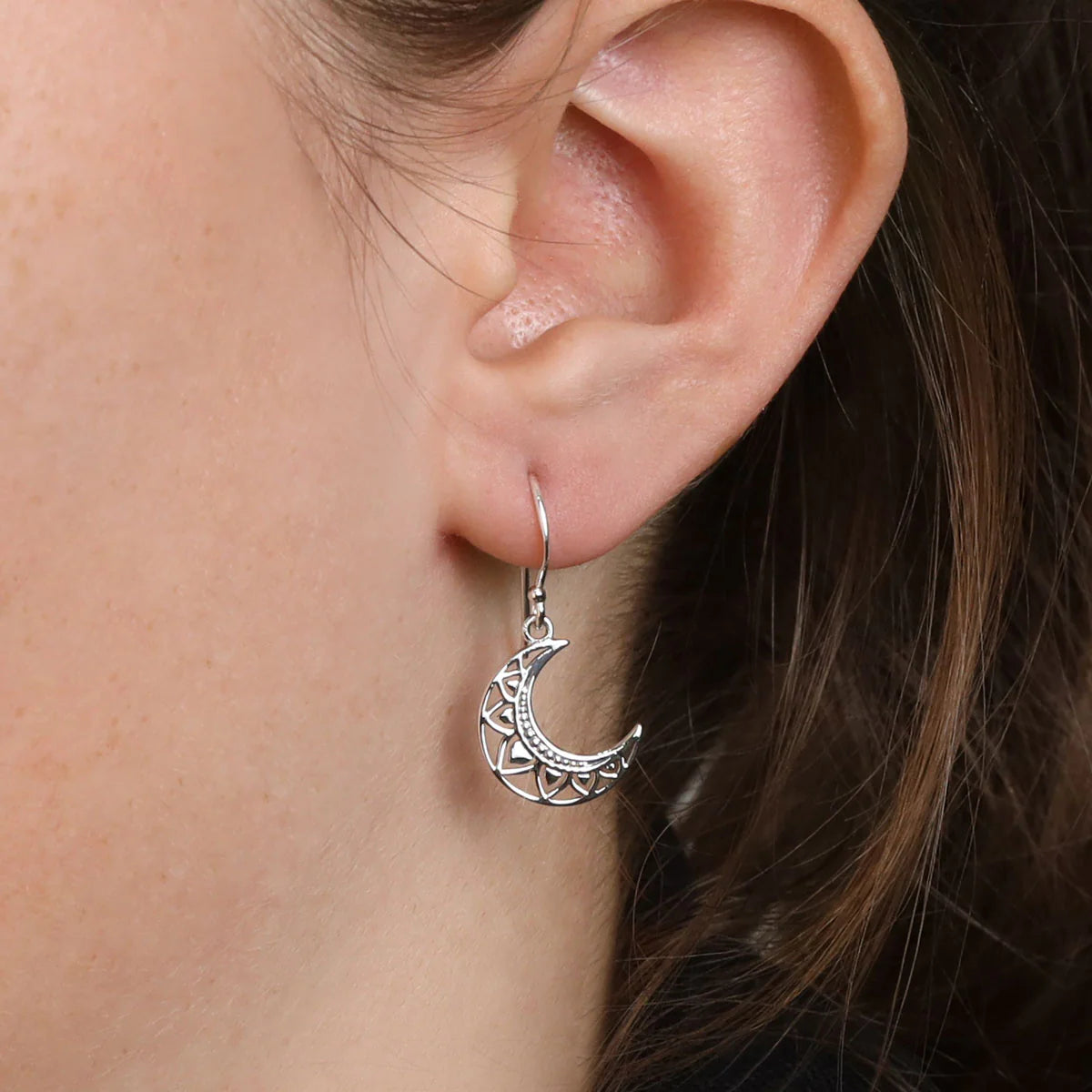 E360 - Mandala Moon Earrings