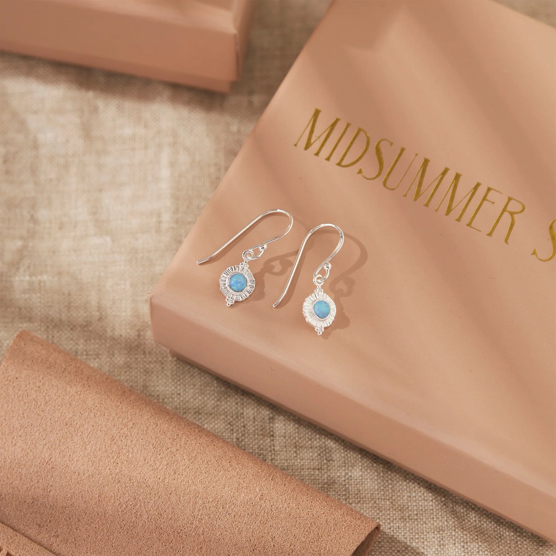 Veya Azure Opal Drop Earrings