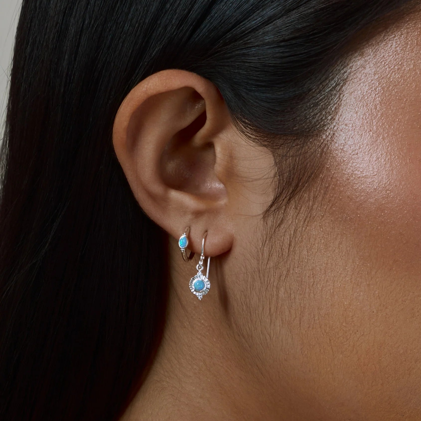 Veya Azure Opal Drop Earrings