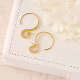 Cobra Hoop Gold Earrings