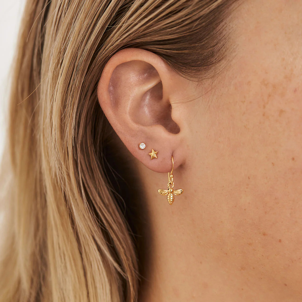 Midsummer Star Tiny Star Studs Gold