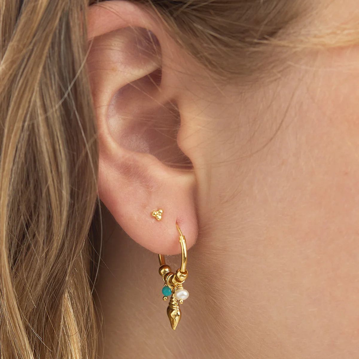 Santorini Hoops Gold