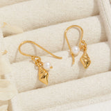 Ethereal Conch Earrings Gold