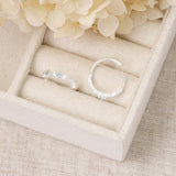 Night Glow Blue Topaz Huggies
