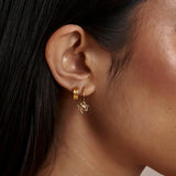 Dainty Lotus Huggies Gold