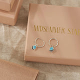 Mystic Mirror Azure Opal Huggies