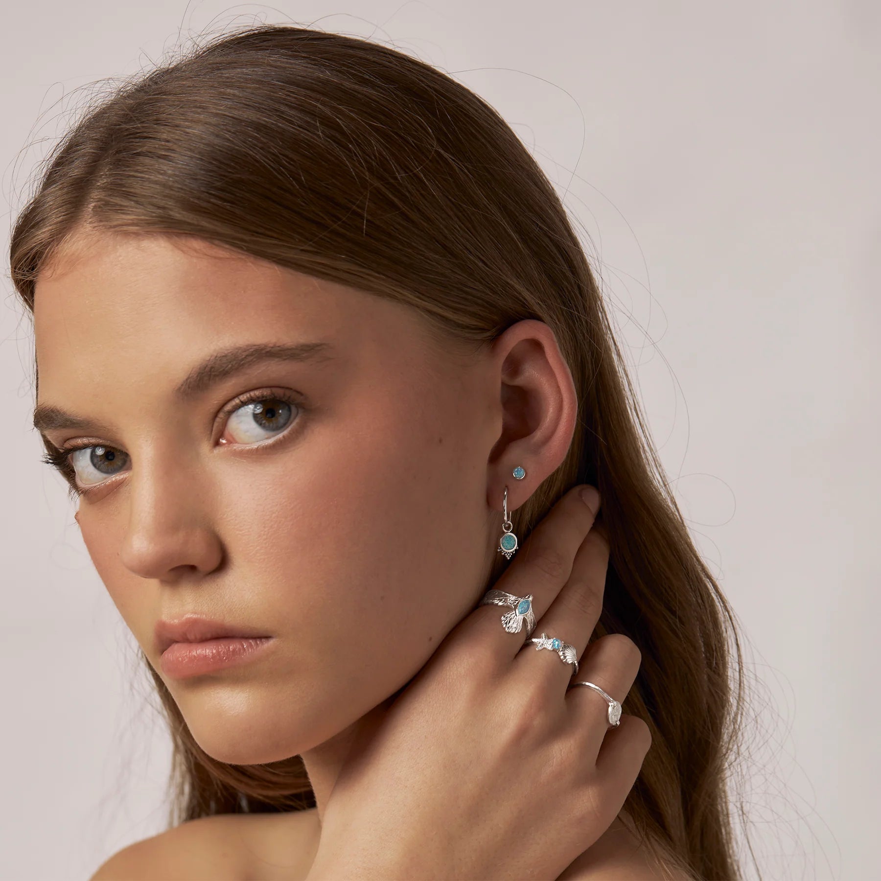 Eagle Spirit Azure Opal Ring