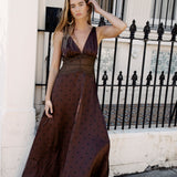 Elegance Slip Dress - Espresso