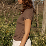Euro Summer Tee Espresso- side view