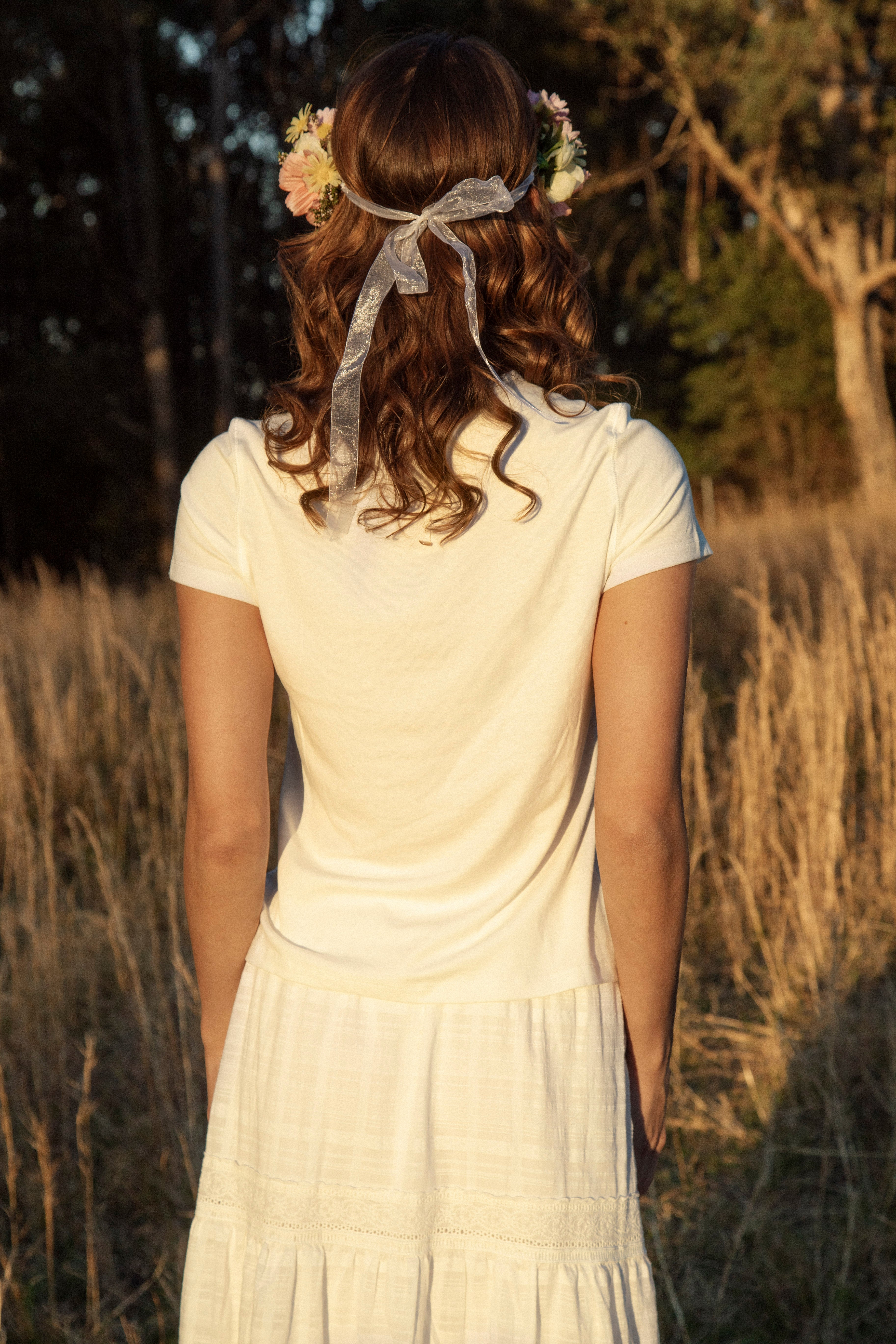 Euro Summer Tee Ivory - rear view