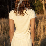 Euro Summer Tee Ivory - rear view