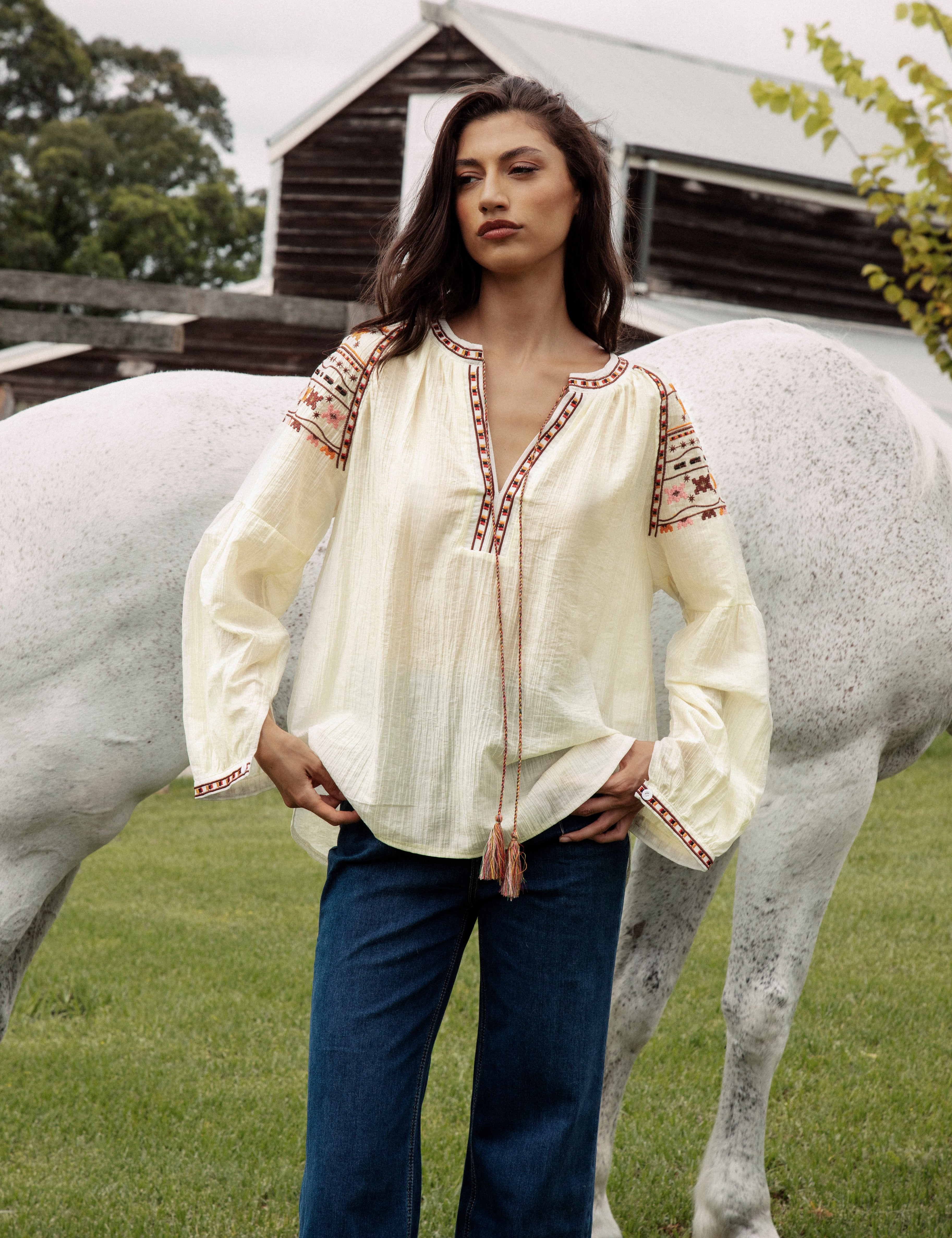 Eve Embroidered Blouse