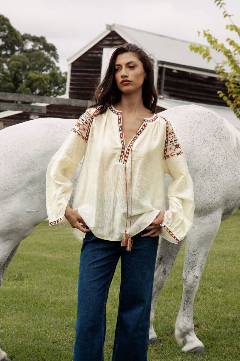 Eve Embroidered Blouse
