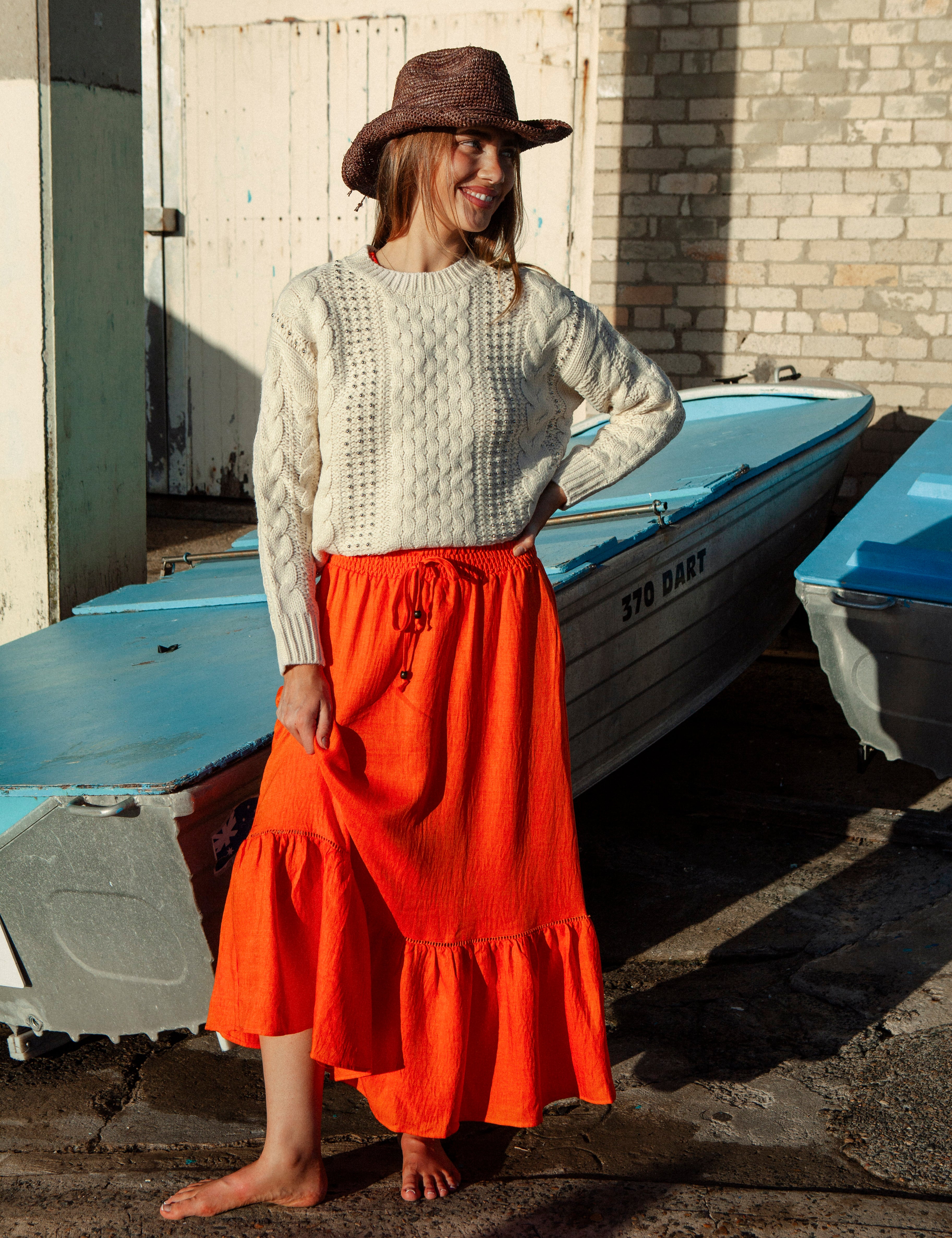 Evelyn Skirt - Burnt Orange