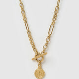 Fleur De Lis Gold Necklace
