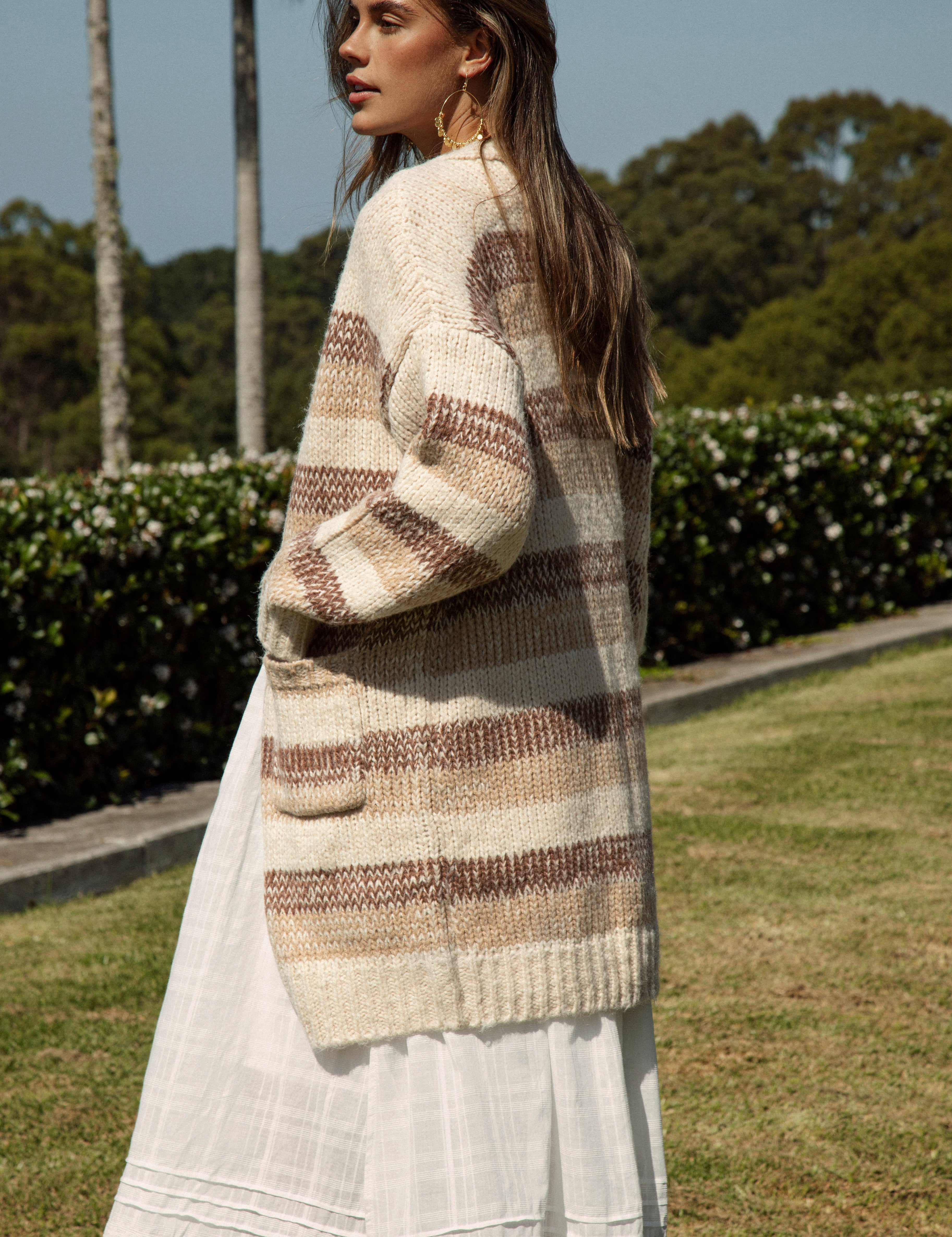 Fall Slouch Cardigan - Toffee