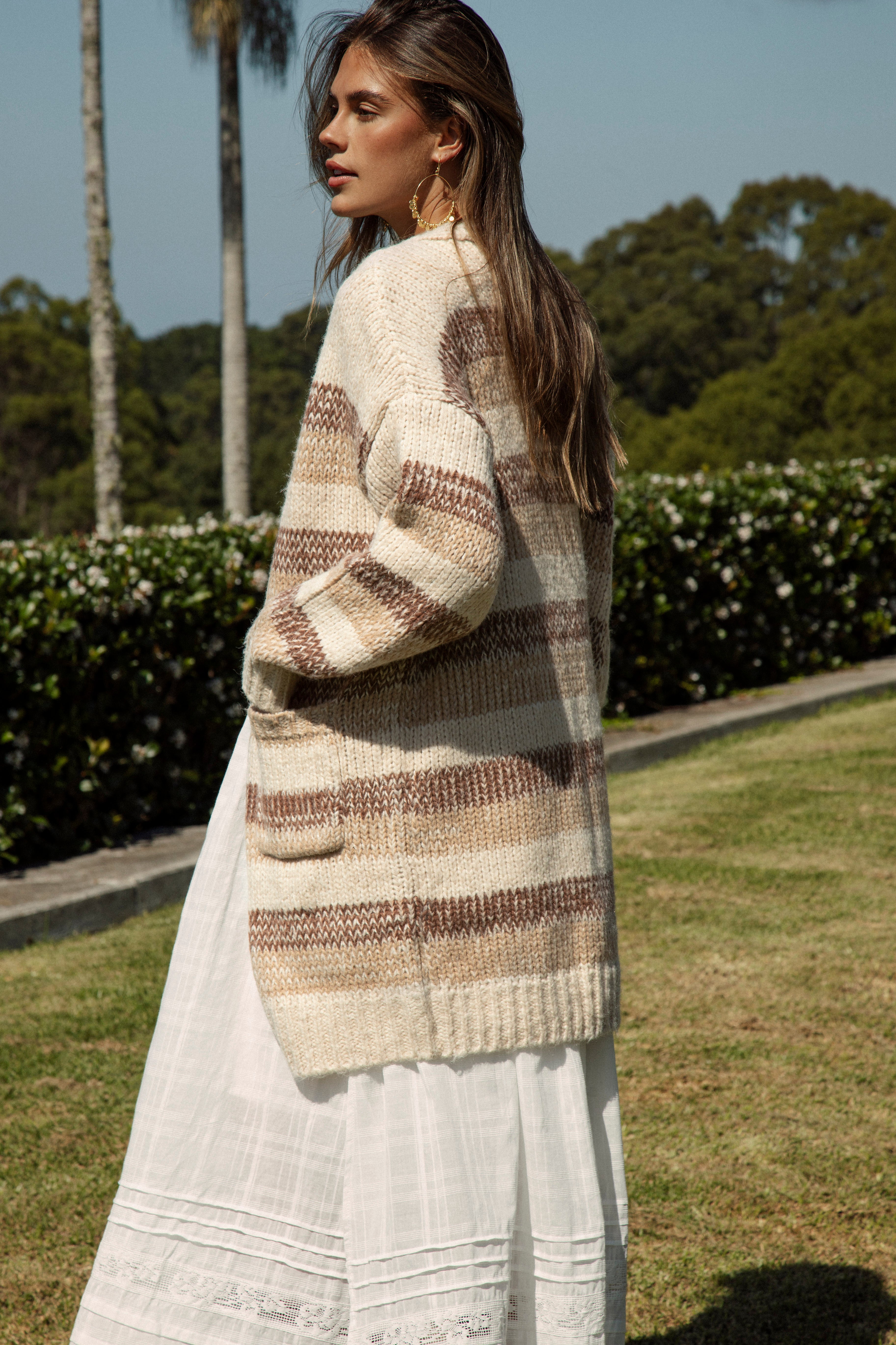 Fall Slouch Cardigan - Toffee