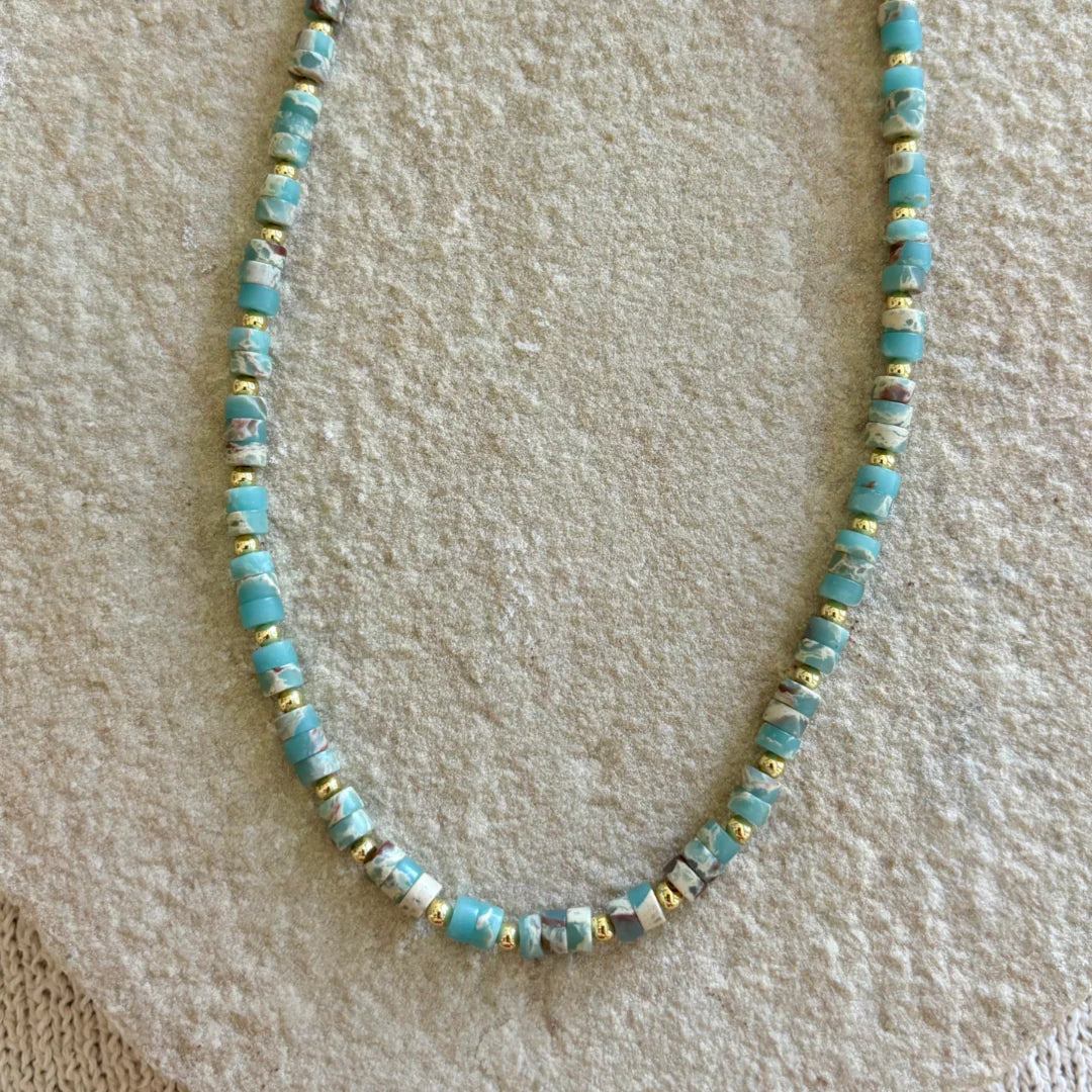 Futra Necklace featuring turquoise beads