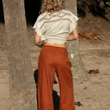 Gigi Pant Terracotta Rear View