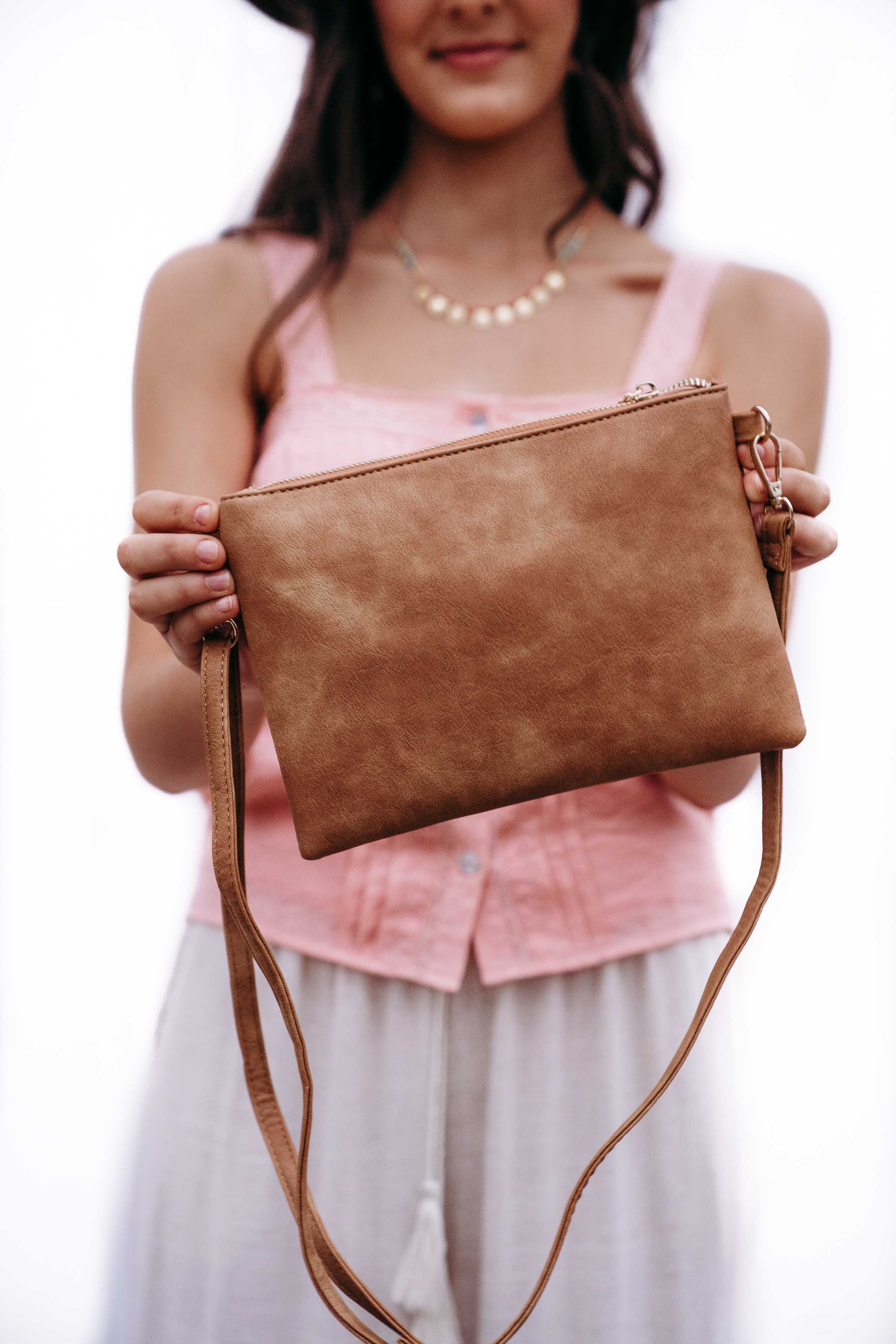 Free Spirit Clutch - Tan