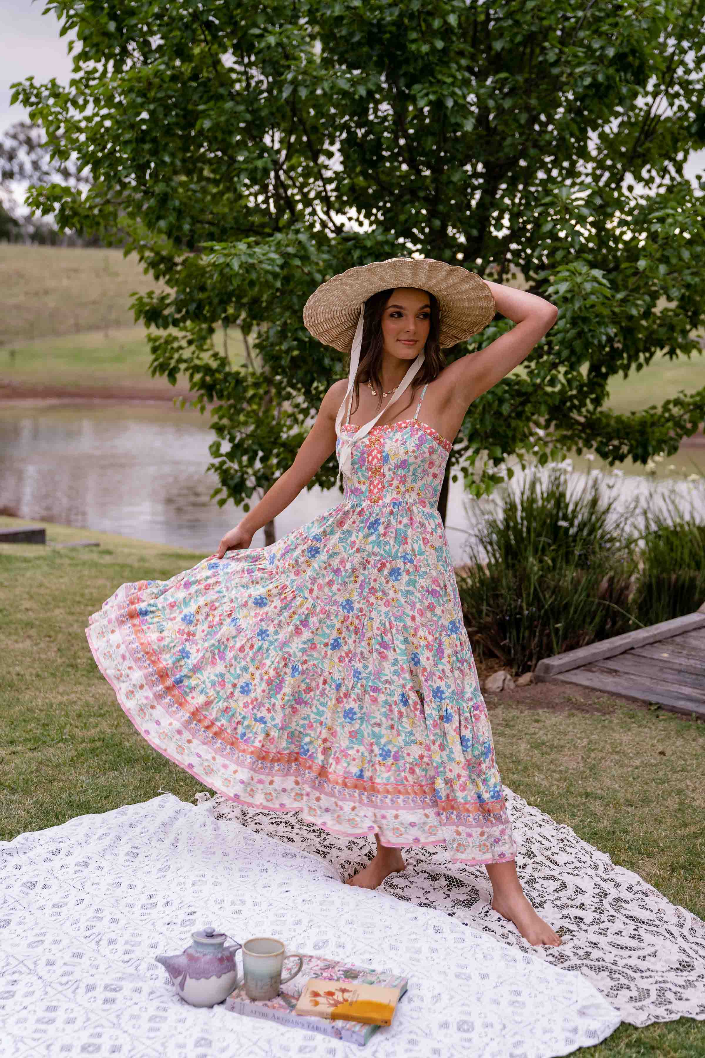 Gracie Strappy Dress - Poet