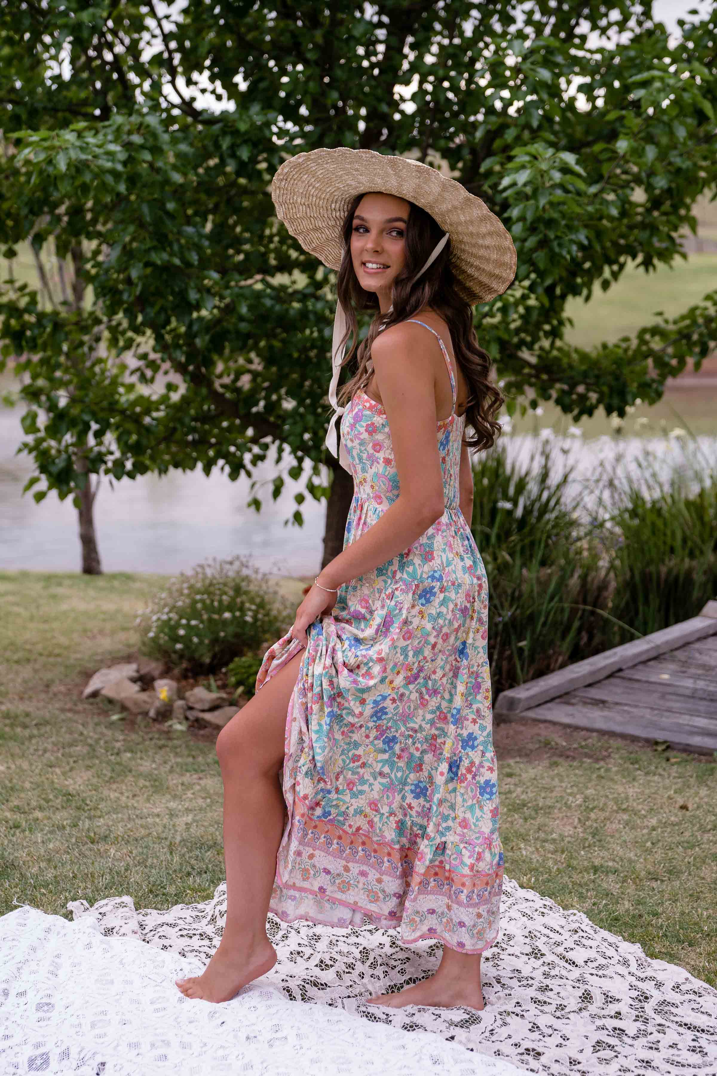 Gracie Strappy Dress - Poet