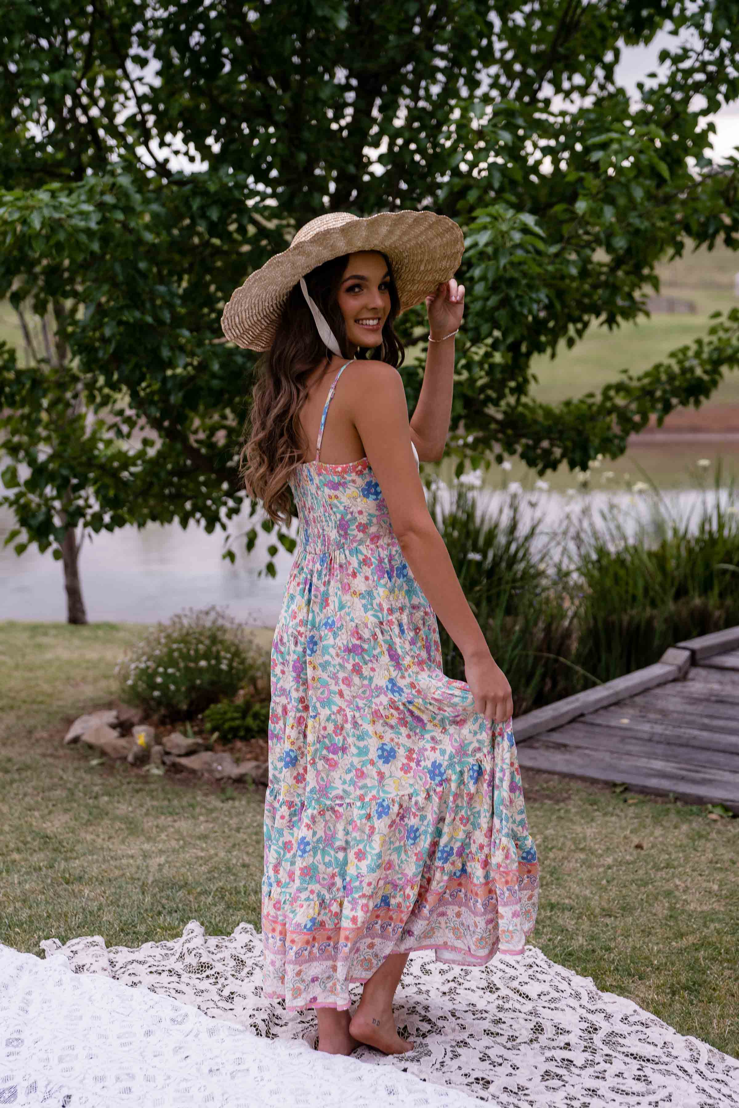 Gracie Strappy Dress - Poet
