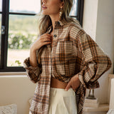 Grove Flannel Espresso is a cosy long sleeve shirt perfect for layering