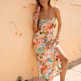 Havana Strapless Dress - Tropicana