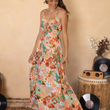 Haveli Maxi Dress featuring maxi style and boho floral print