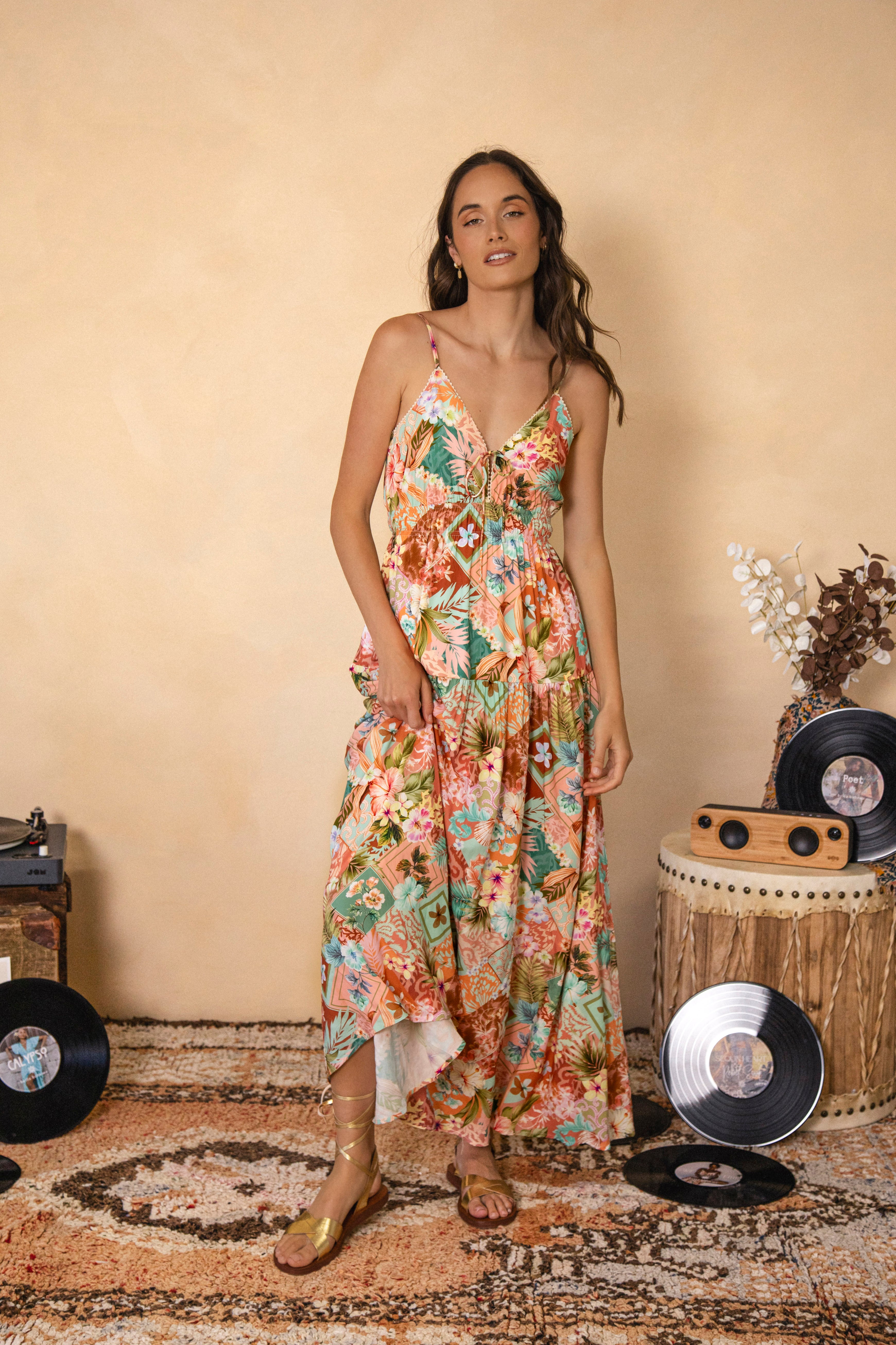 Haveli Maxi Dress Front View