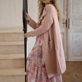 Hunter Slouch Cardi Blush Pink - side view