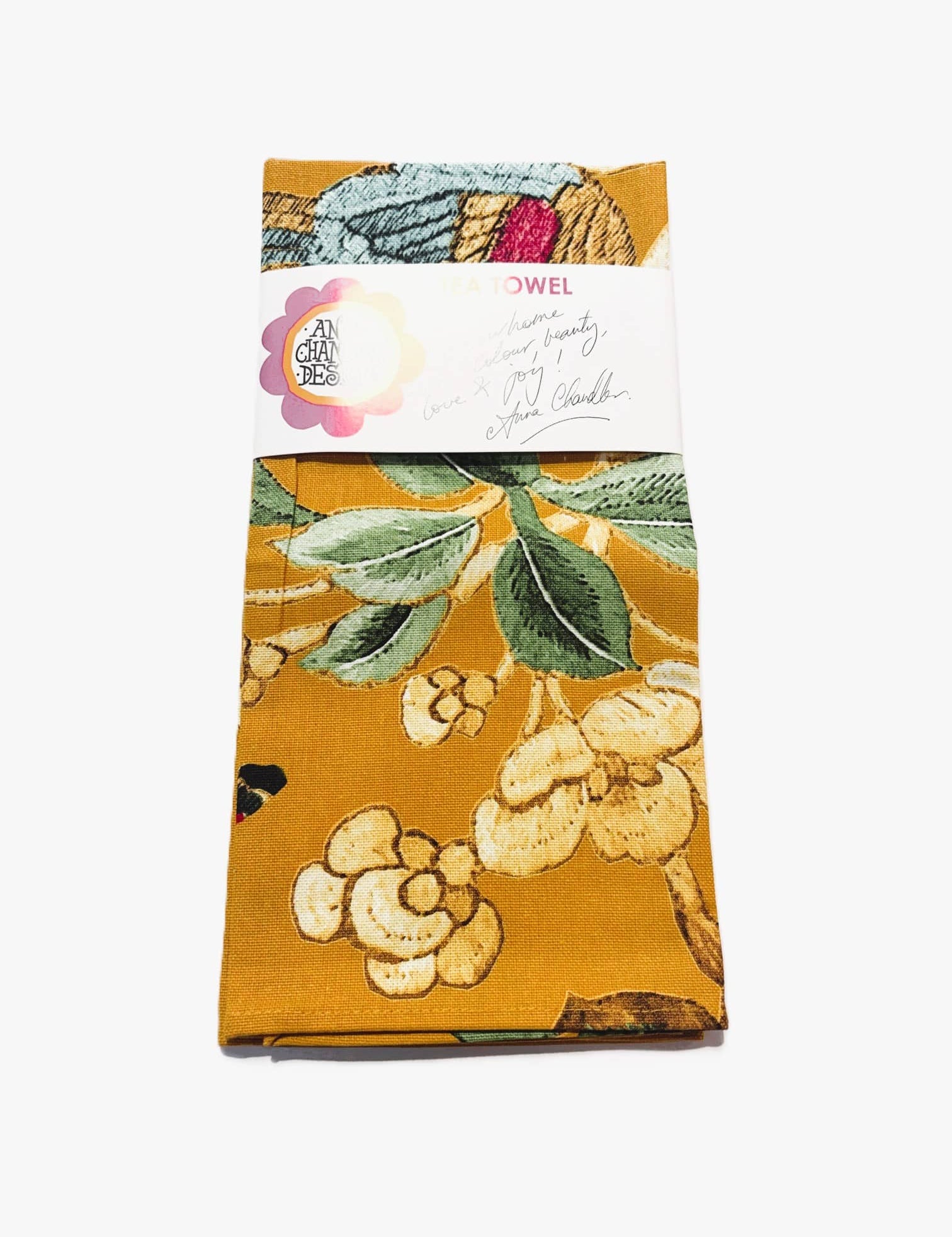 Tea Towel - Gold Chinoiserie