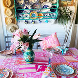 Canvas Tablecloth - Jaipur Pink